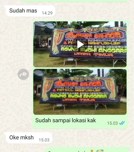 Pengiriman Papan Bunga Radio Dalam