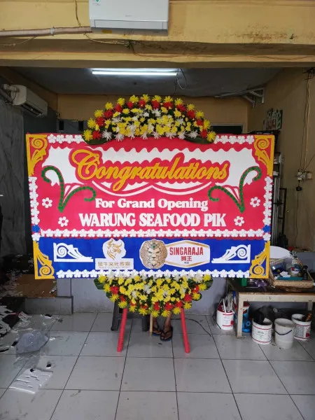 Papan Bunga Ucapan Selamat Radio Dalam